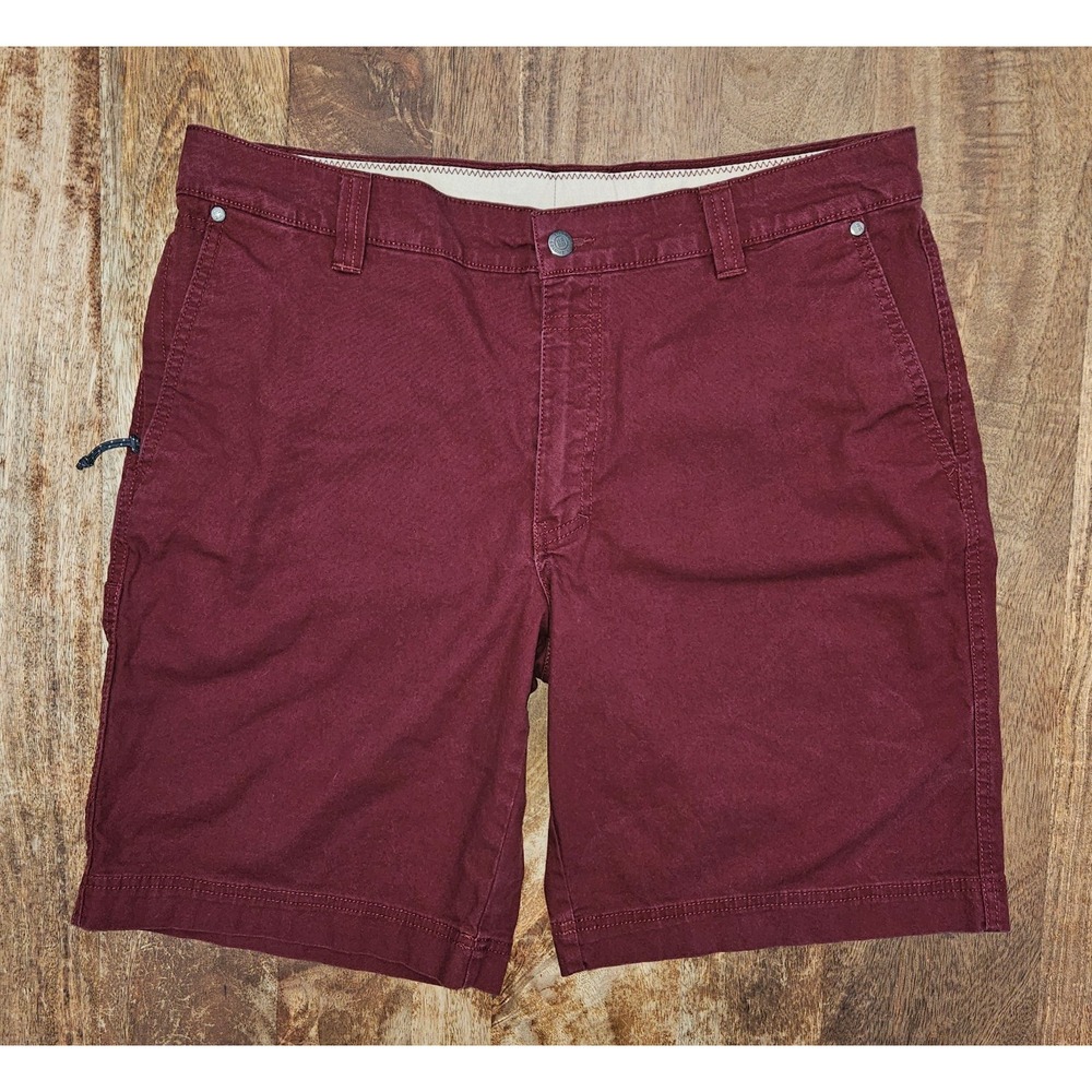 Columbia Shorts Mens 36 Maroon Regular Fit 10" Inseam Outdoors